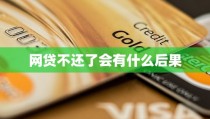 网贷不还了会有什么后果网贷四年不还的后果